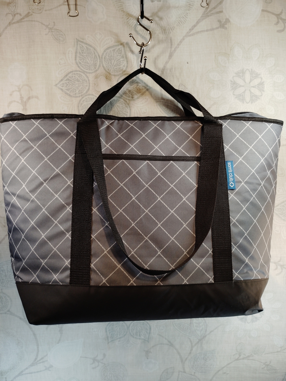 Members Mark Sam's Club Gray Insulated Shoulder  Tote Bag